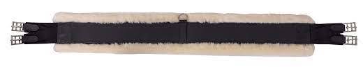 Platinum Leather Girth with removable Sheepskin Backing