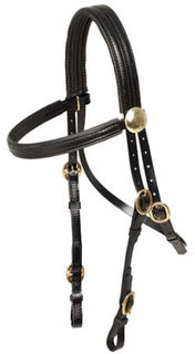 Race Bridle with Brass Buckles