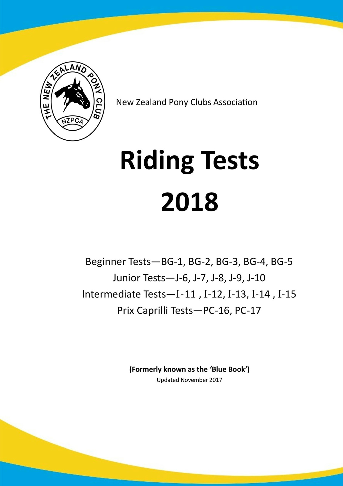 NZ Pony Clubs Association Riding Tests 2018