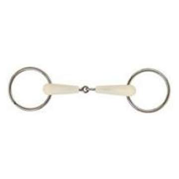 Platinum Apple Mouth Loose Ring  Jointed Snaffle