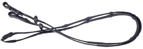 Platinum Soft Padded Leather Reins W/Hook Studs